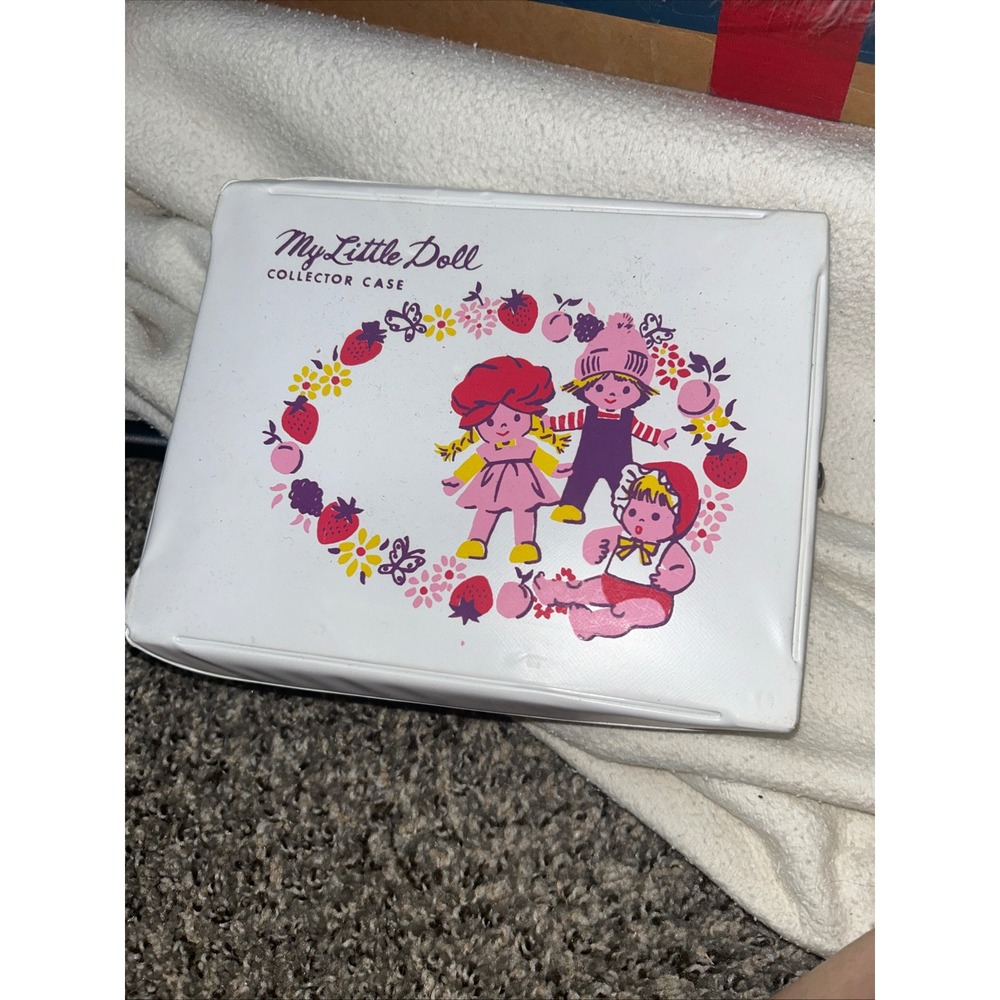 Vintage My Little Doll Collector‎ Case White Vinyl Carry Case with Dividers